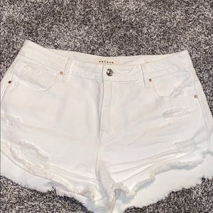 denim shorts (high rise festival short)